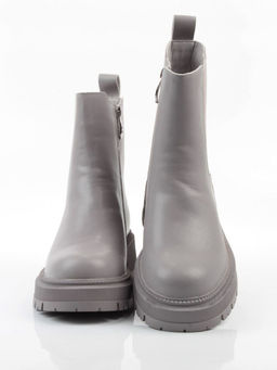 04-PAT174-2Z GRAY Ботинки зимние женские (натуральная кожа, 100% шерсть)