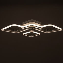 Люстра с ПДУ 1548/4WT LED 96 Вт 3000-6000К диммер белый 71×10 см BayerLux