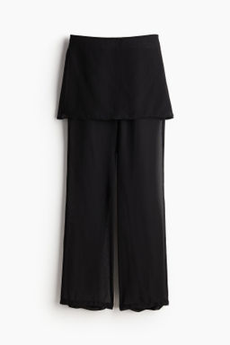 Pantalon de gasa con falda superpuesta - H&m фото 7