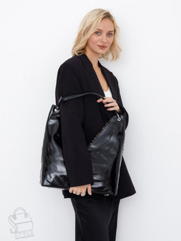 Сумка женская кожаная 98380-1SP black Velina Fabbiano-Safena