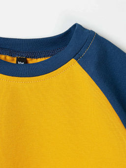 Футболка Колор блок Горчица - Bungly фото 3