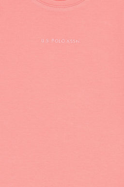 K_z _ocuk Pembe _rme Elbise Sepette S_rpriz _ndirim - U.s. polo assn фото 4