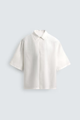 CAMISA FLUIDA RELAXED FIT / Blanco roto - Zara фото 6