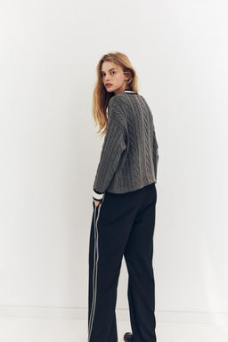 KNIT JACKET WITH PIPED SEAMS - Zara фото 5