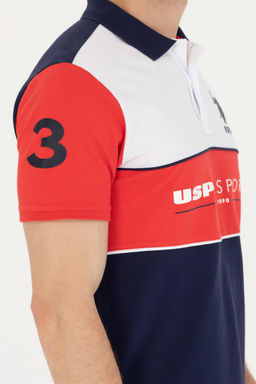 U. S. Polo Assn Мужская темно-синяя футболка с воротником-поло - U.s. polo assn фото 14