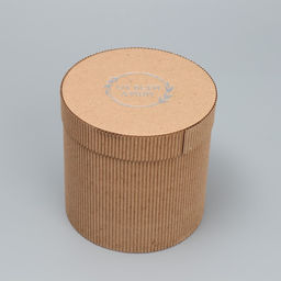 Шляпная коробка из микрогофры От всей души, 15 х 15 см