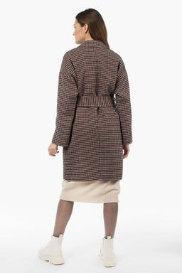 Пальто женское демисезонное (пояс) - El podio фото 5