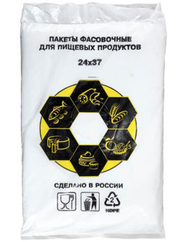 Пакет фасовочный (фасовка) ПНД 24х37 9мкр В пластах ПЧЕЛКА (арт 85050) ФНД05389 пласт/500шт.