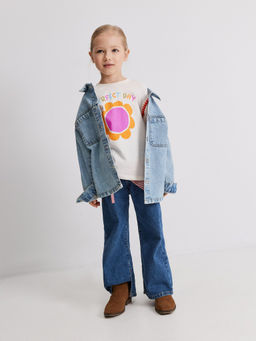 ACOOLA / Футболка детская для девочек Ida молочный  фото 5