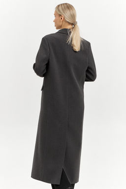 Пальто женское демисезонное 26830 (базальт/рубчик) - Kankan фото 9