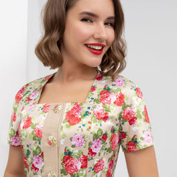 Платье Иду при параде (яркие цветы) - Charutti фото 4