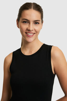 Kad_n Siyah Bisiklet Yaka Basic Ti__rt - U.s. polo assn фото 2
