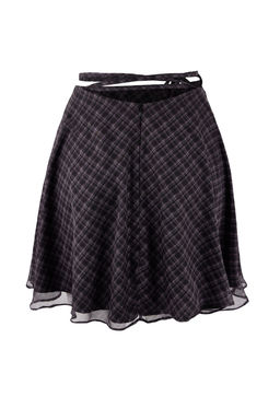 Cok Renkli Ekoseli Sifon Astarl? Mini Klos Etek TWOSS26ET00016 - Trendyolmilla фото 8