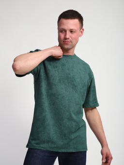 М460 Футболка оверсайз футер (тархун винтаж)