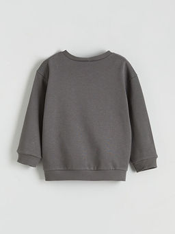 Bisiklet Yaka Erkek ?ocuk Kal?n Sweatshirt