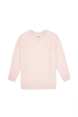 K_z _ocuk A__k Pembe Bisiklet Yaka Basic Sweatshirt Sepette S_rpriz _ndirim - U.s. polo assn фото 2