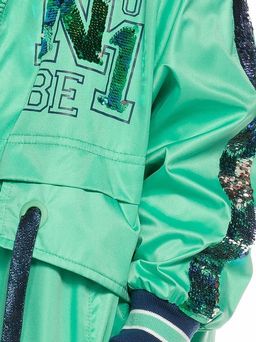 PELICAN, плащ для девочек, Зеленый  фото 6