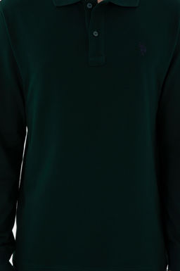 Мужская темно -зеленая базовая толстовка Неожиданная скидка в корзине - U.s. polo assn фото 6