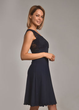 Ночная сорочка МИЛАНА (тёмно-синий №15) - Ивановская трикотажная компания фото 3