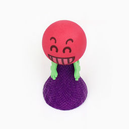 Игрушка для кошек Пружинистый смайл, 4 см, микс цветов - Пижон фото 3