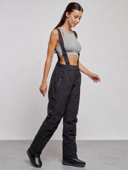 Горнолыжный костюм женский большого размера зимний темно-зеленого цвета 02366TZ - Chunmai фото 13