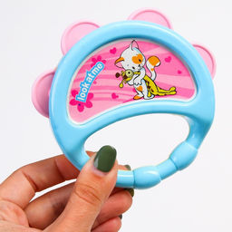 Погремушка - бубен Друзья, герои МИКС, Крошка Я  фото 3