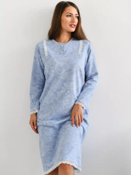 Сорочка женская Нина Голубой - Modamica фото 12