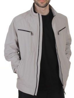 D-3019 GRAY Ветровка мужская (60% хлопок, 40% нейлон)