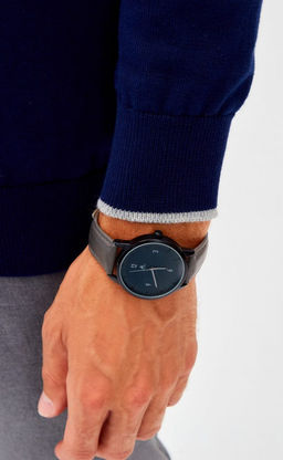 Джемпер мужской в полоску с воротником-стойкой на молнии F221-15-831 сине-зелёный - Fine joyce фото 7