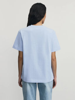 Футболка из хлопка с нашивками / Zarina  фото 7