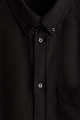 Camisa con tapeta de botones Loose Fit - H&m фото 2