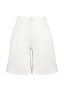 Bej Dikis Detayl? Yuksek Bel Denim Bermuda TWOSS24SR00004 - Trendyolmilla фото 13