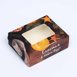 Цена за 20 шт. Коробка складная Happy New Year, 10 х 8 х 3,5 см