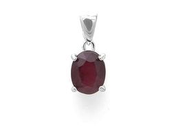 Подвеска из серебра рубин корунд, SL-RIC51