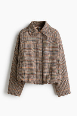Cazadora bomber con cuello
