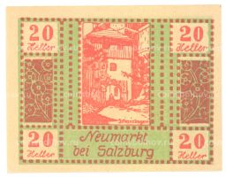 20 геллеров 1920 года Австрия  Нотгельд