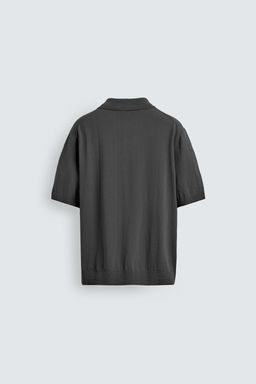 CAMISA PUNTO ALGOD?N / Gris oscuro - Zara фото 9