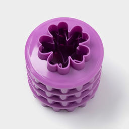 Формы для печенья Доляна Цветочки, пластик, набор 4 шт., фиолетовые фото 3