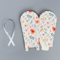 Цена за 5 шт. Коробка бонбоньерка, упаковка подарочная, «Акварельные цветы», 7.5 х 8 х 7.5 см