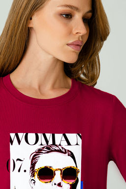 Арт. 8608 Туника женская 42-50 (5 шт) Цвет:коралловый - Калинка фото 4