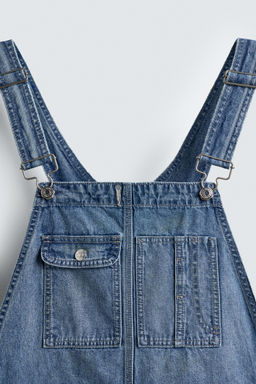 BAGGY FIT DENIM DUNGAREES - Zara фото 12