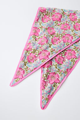 BANDANA ESTAMPADO FLORES MADE WITH LIBERTY FABRIC / Fucsia - Zara фото 3
