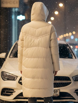 Пальто зимнее утепленное с капюшоном Бренд: Visdeer
