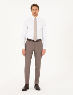 A__k Kahverengi Ex. Slim Fit Kuma_ Pantolon