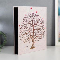 Фотоальбом на 1000 фото 10×15 см «Деревце с листьями», кожзам, 36×34×7 см