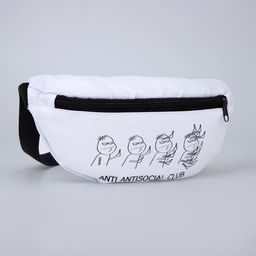 Сумка поясная, отдел на молнии, цвет белый - Nazamok фото 2