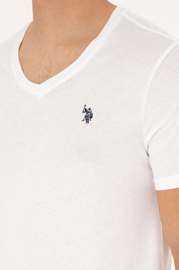 Футболка мужская U.S. Polo Assn белая хлопок  фото 14