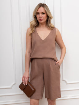 Шорты Сибелла-3 из вискозы со льном - Виотекс фото 53