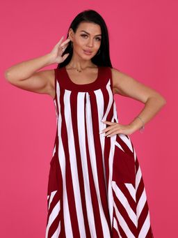 СФ-490 ЖЕНСКИЙ САРАФАН (Бордовый) - А-дина фото 4