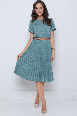 Платье Эмили Лето (гофре, грин) - Diolche фото 2